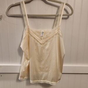 Vintage Richform Ivory Lace Camisole Size Medium
